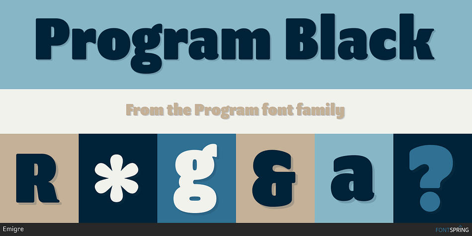 Program Medium And Black Font