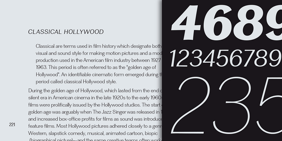 Clasica Sans comes in various weights, working well into paragraphs with small and large text sizes.