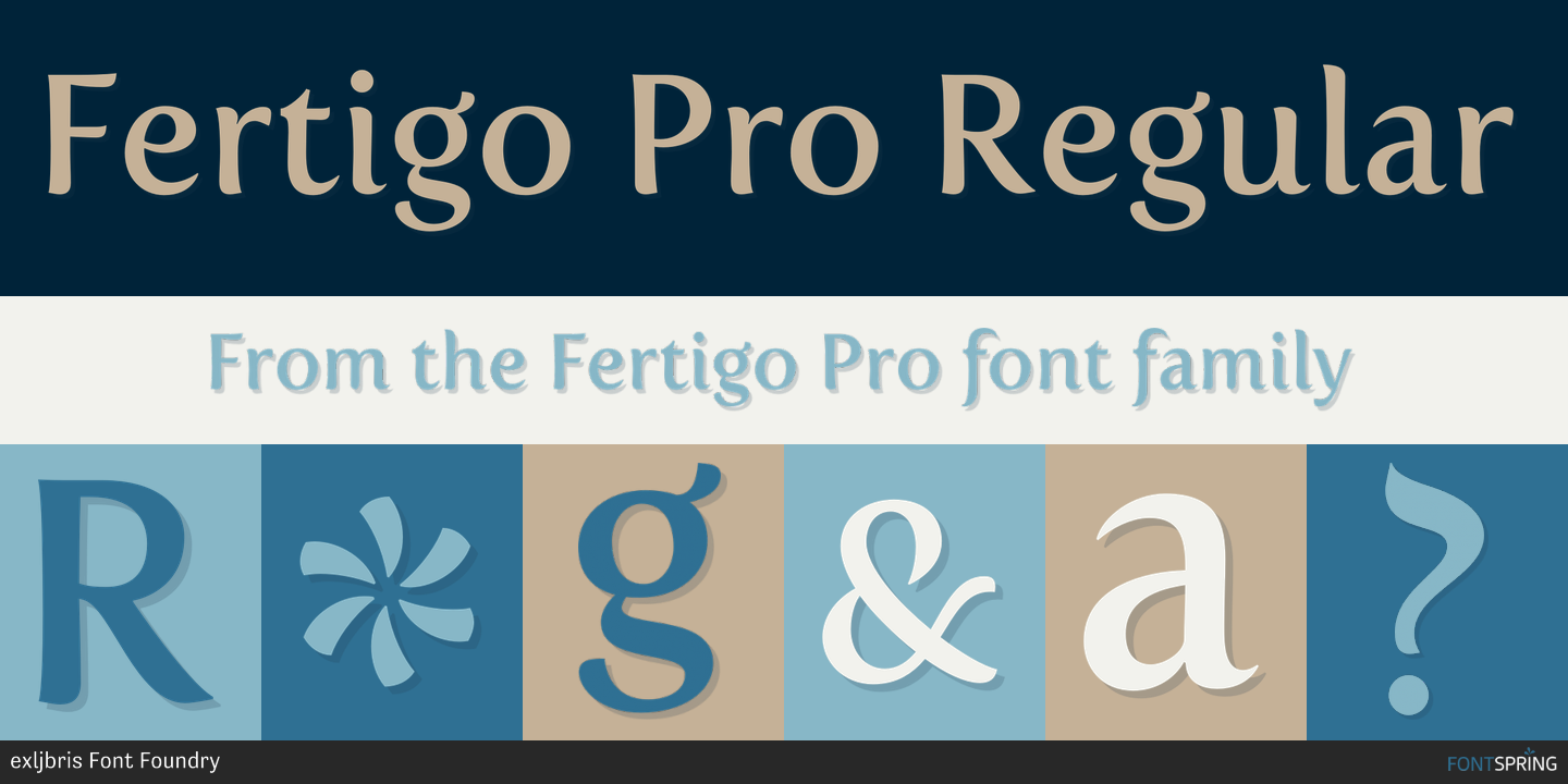 Fonts similar to Fertigo Pro