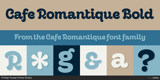 Fonts similar to Cafe Romantique