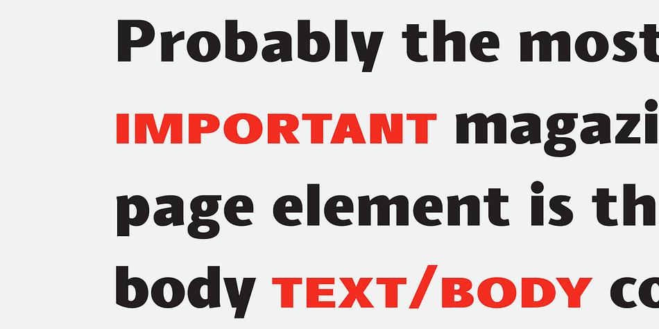 Details include eight weights and true italics, over 1000 characters with alternative lowercase a, e, g and y.