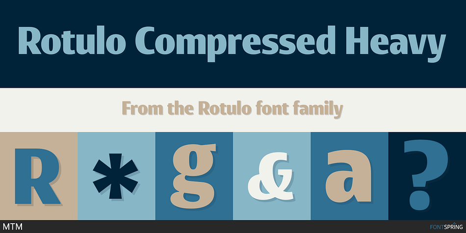Rotulo Compressed Heavy Font