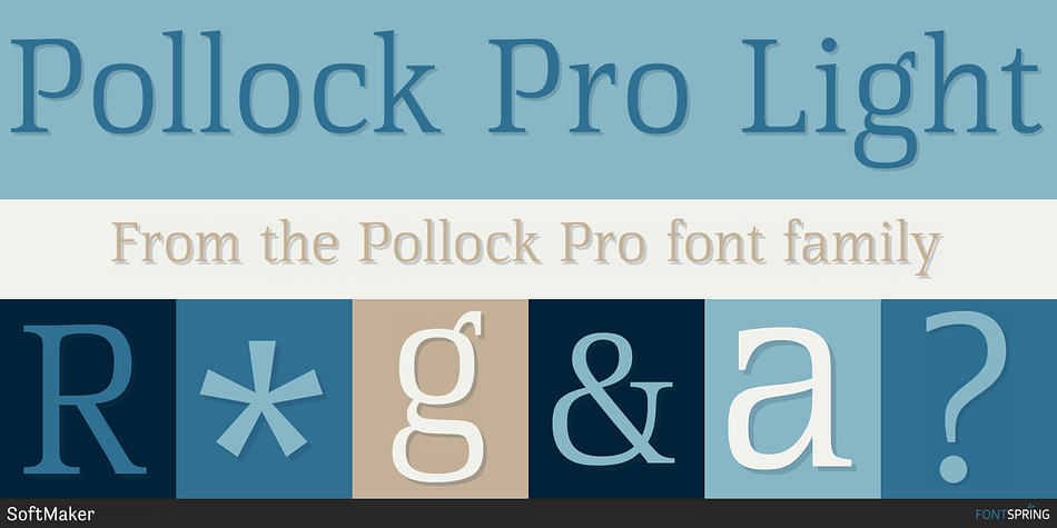 Pollock Pro Light Font