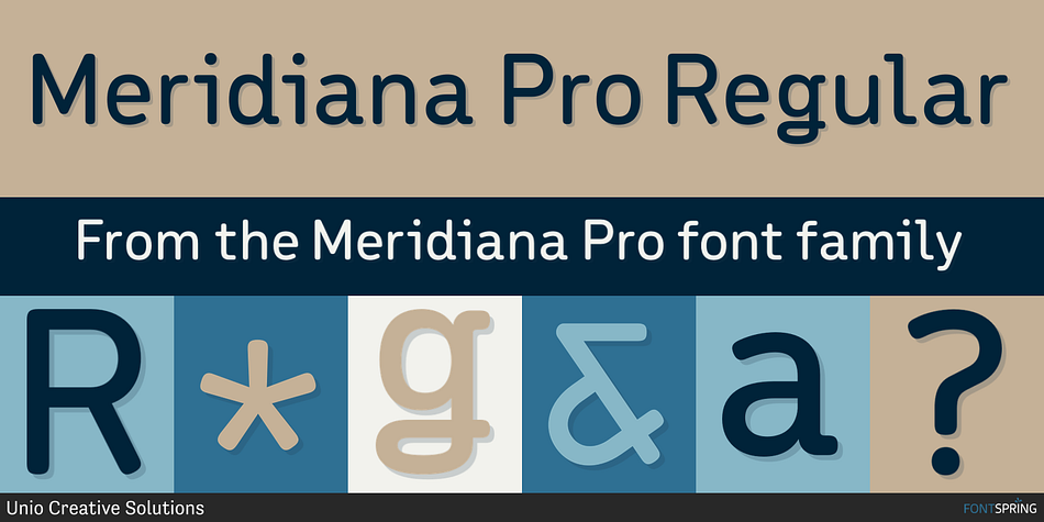 Meridiana Pro Regular Font
