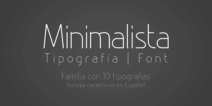 Displaying the beauty and characteristics of the Minimalista font family.