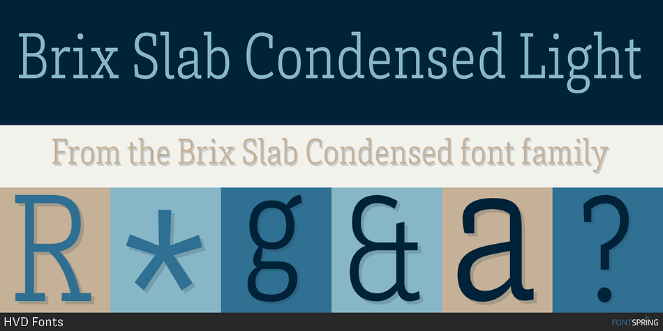 Brix Slab Condensed Light Font