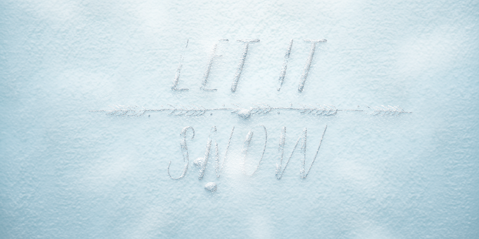 Displaying the beauty and characteristics of the Winter Mix Blizzard font family.