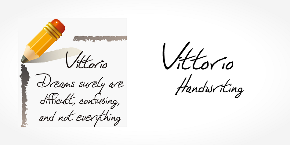 Digitized handwriting fonts are a perfect way to give documents the “very special touch”.