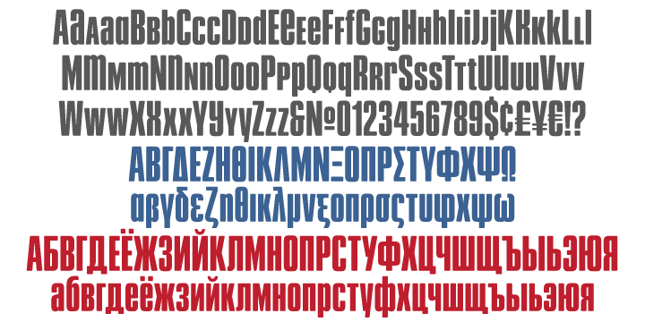 Originally done in 2011 for a global publisher, this font has already seen plenty of magazine and book cover action, perhaps even more than the sharp condensed face that spawned it.