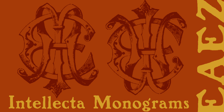 IntellectaMonograms is an extensive collection of ancient intrincate monograms, of all kinds, mainly Victorian style.