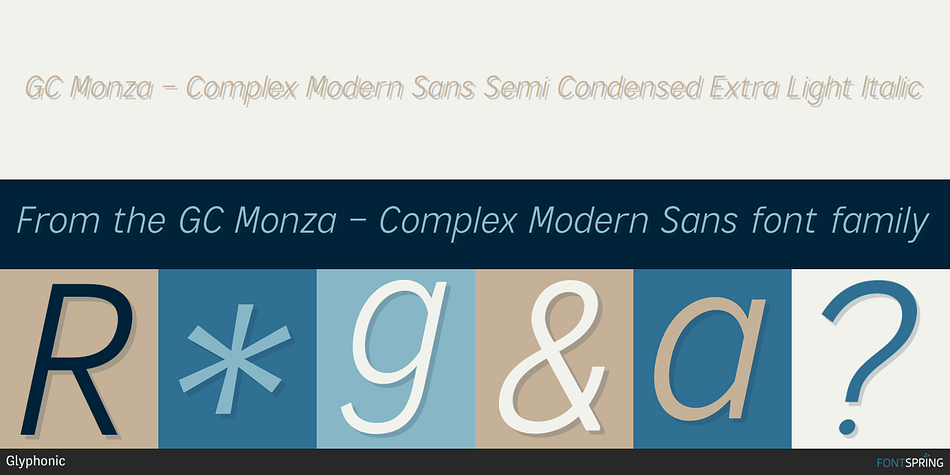 GC Monza - Complex Modern Sans Font
