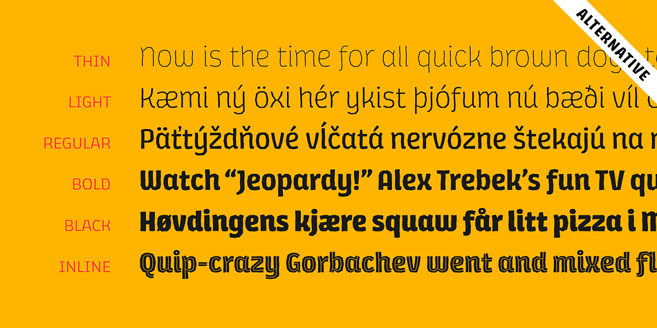 Displaying the beauty and characteristics of the Los Lana Niu font family.