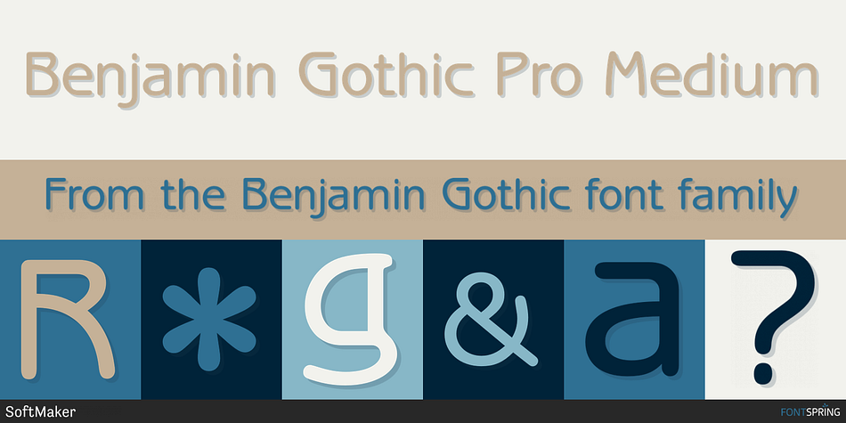 Benjamin Gothic Pro Medium Font