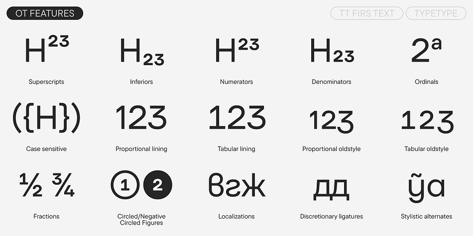 TT Firs Text Font