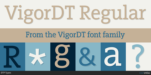 Fonts similar to VigorDT