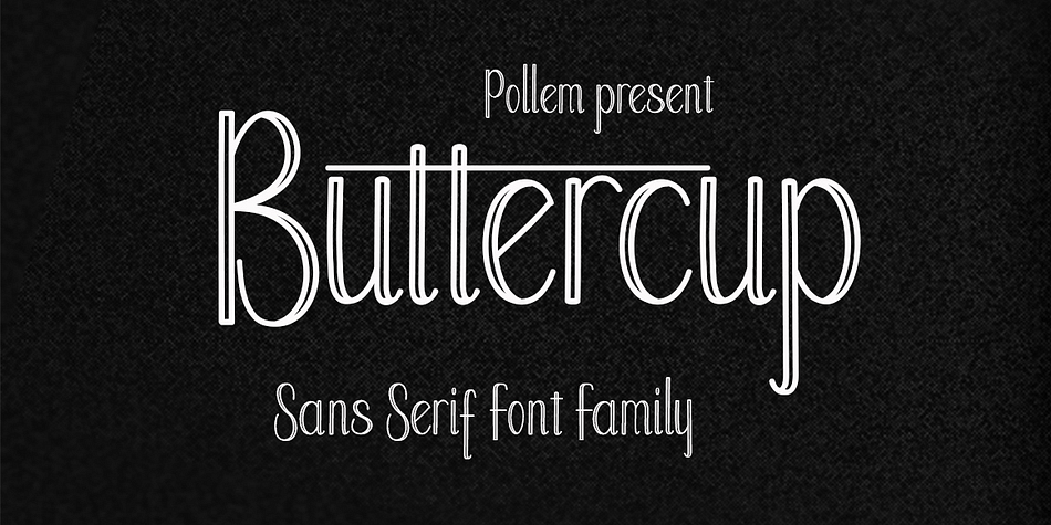 The Buttercup Font Family is a new sans serif font.