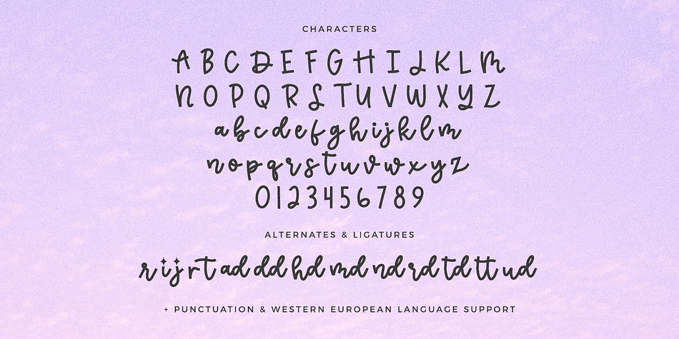 Lavender Sky Script Font