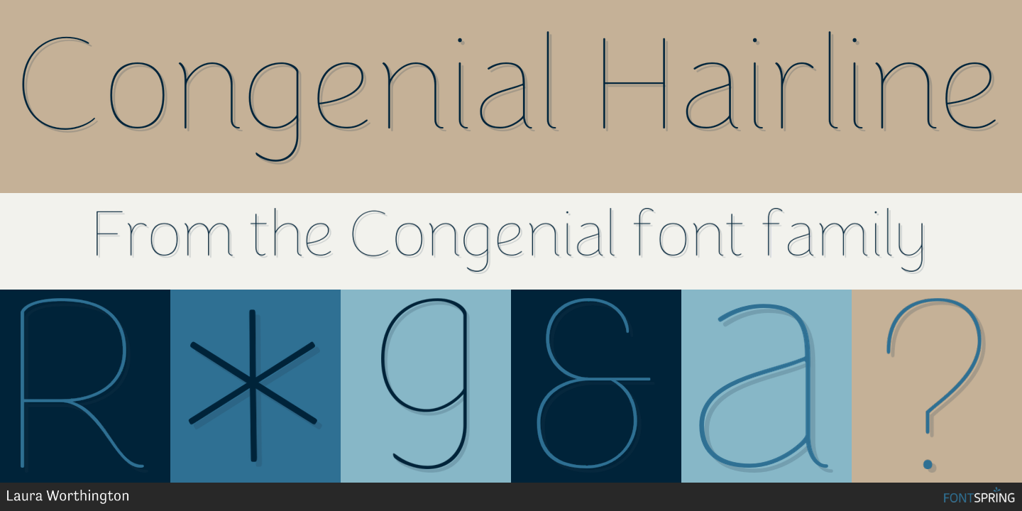 Fonts similar to Congenial