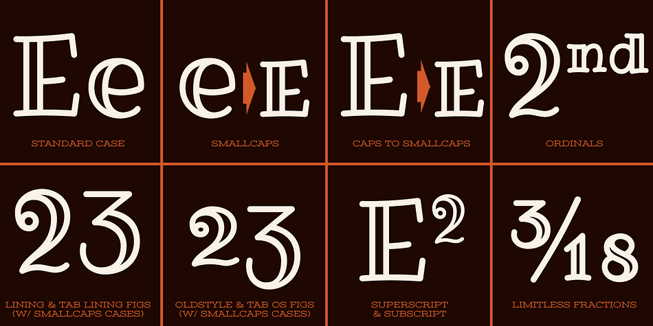 Ribeye Pro font family sample image.