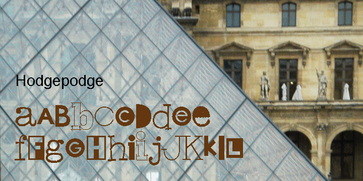 Hodgepodge is a confused mixture of letters that somehow work together.