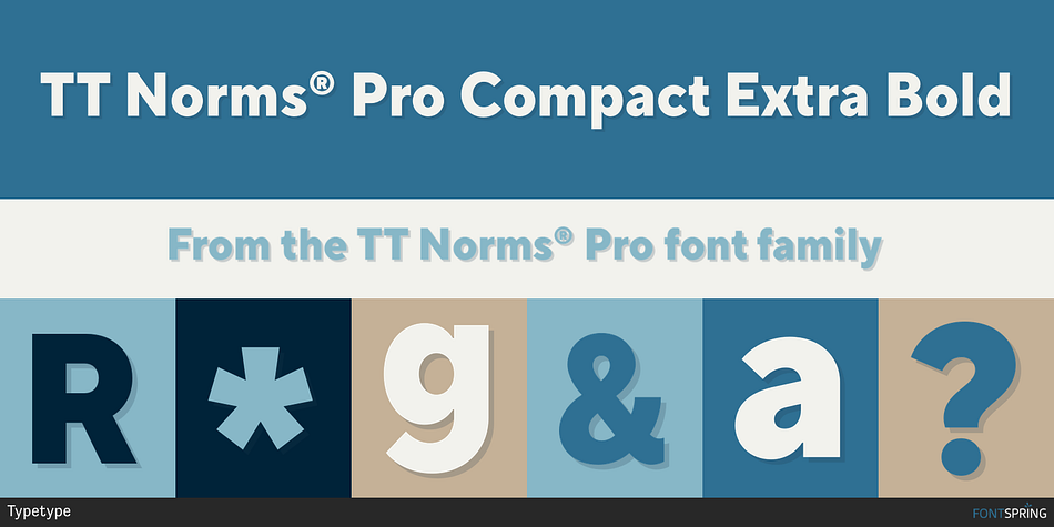 TT Norms® Pro Compact Extra Bold Font