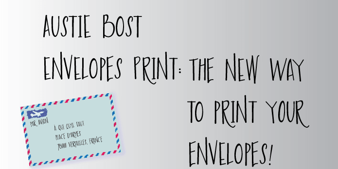Austie Bost Envelopes Print is an all-caps font that takes on the appearance of super cute handdrawn envelope art!