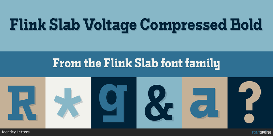 Flink Slab Voltage Compressed Bold Font