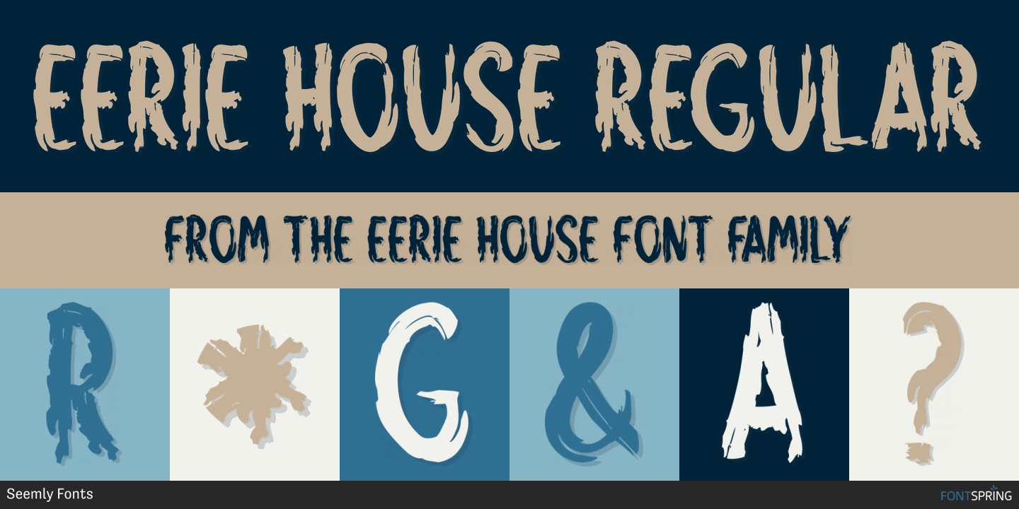 Fonts similar to Eerie House