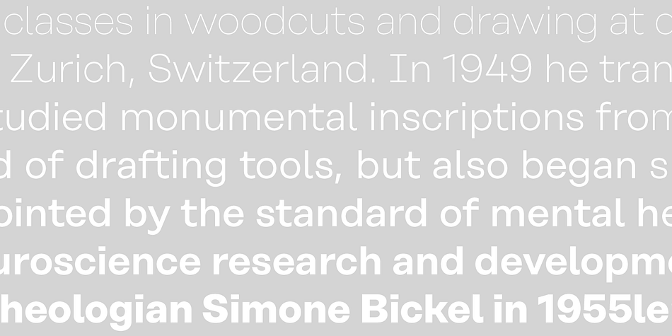 Rational is a forty-four font, sans serif family by Rene Bieder.