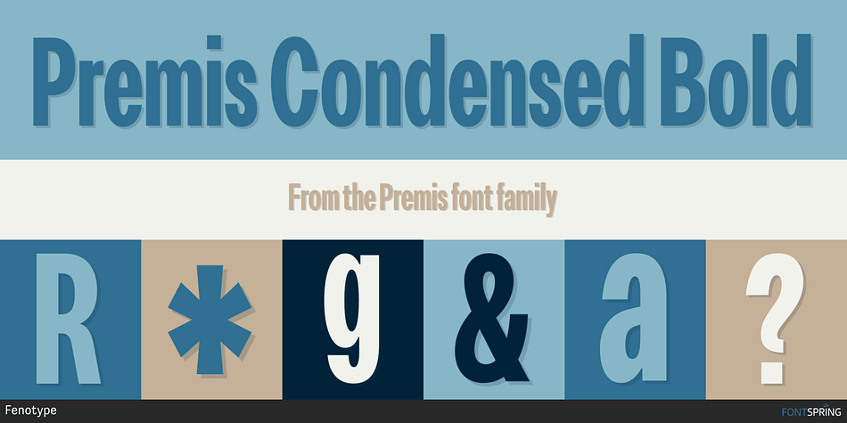 Premis Condensed Bold Font