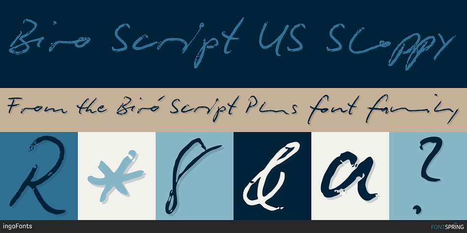 Biro Script US Sloppy Font
