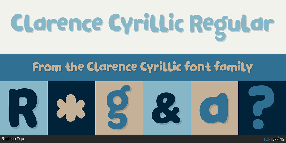 Clarence Cyrillic Font