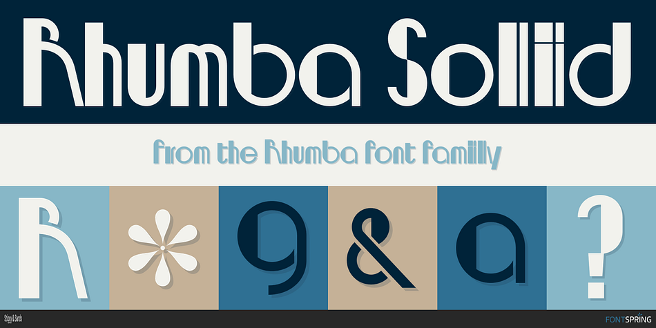 Rhumba Solid Font