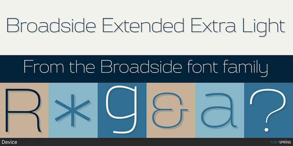 Broadside Extended Font