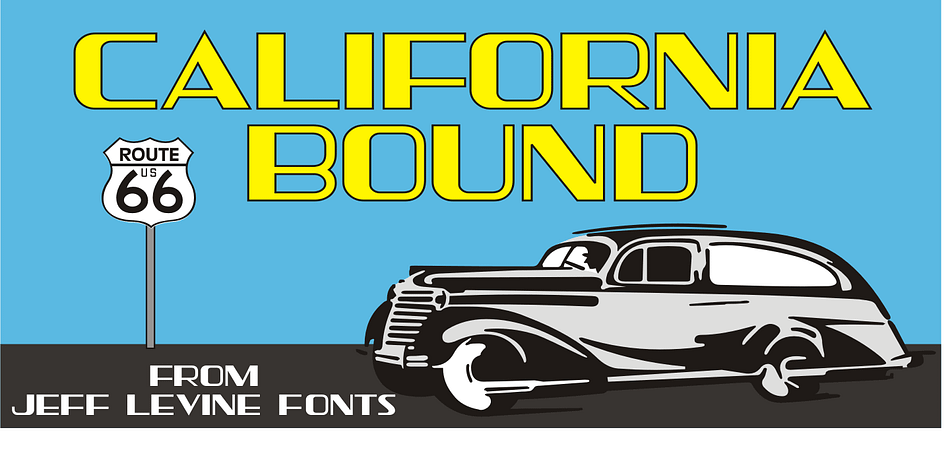 California Bound JNL is based on the hand lettering found on the side of the old California Zephyr passenger trains; the route now being a part of Amtrak.