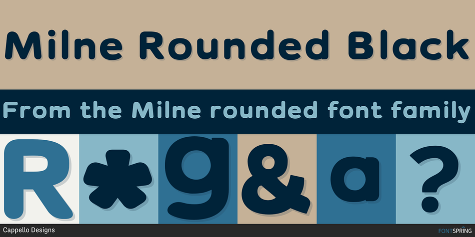 Milne Rounded Black Font