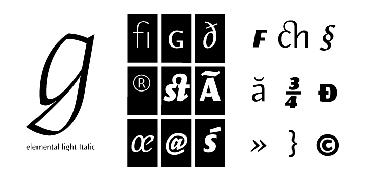 Emphasizing the favorited Elemental Sans Pro font family.