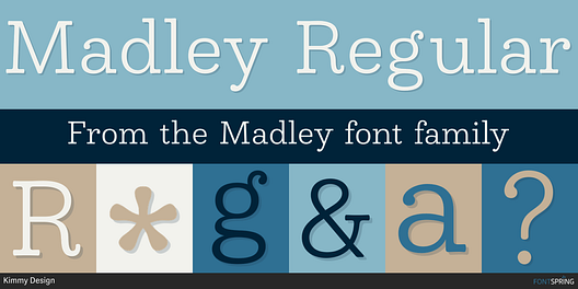 Fonts similar to Madley