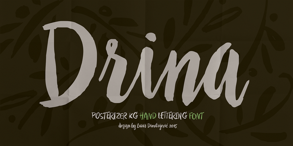 Шрифт drina