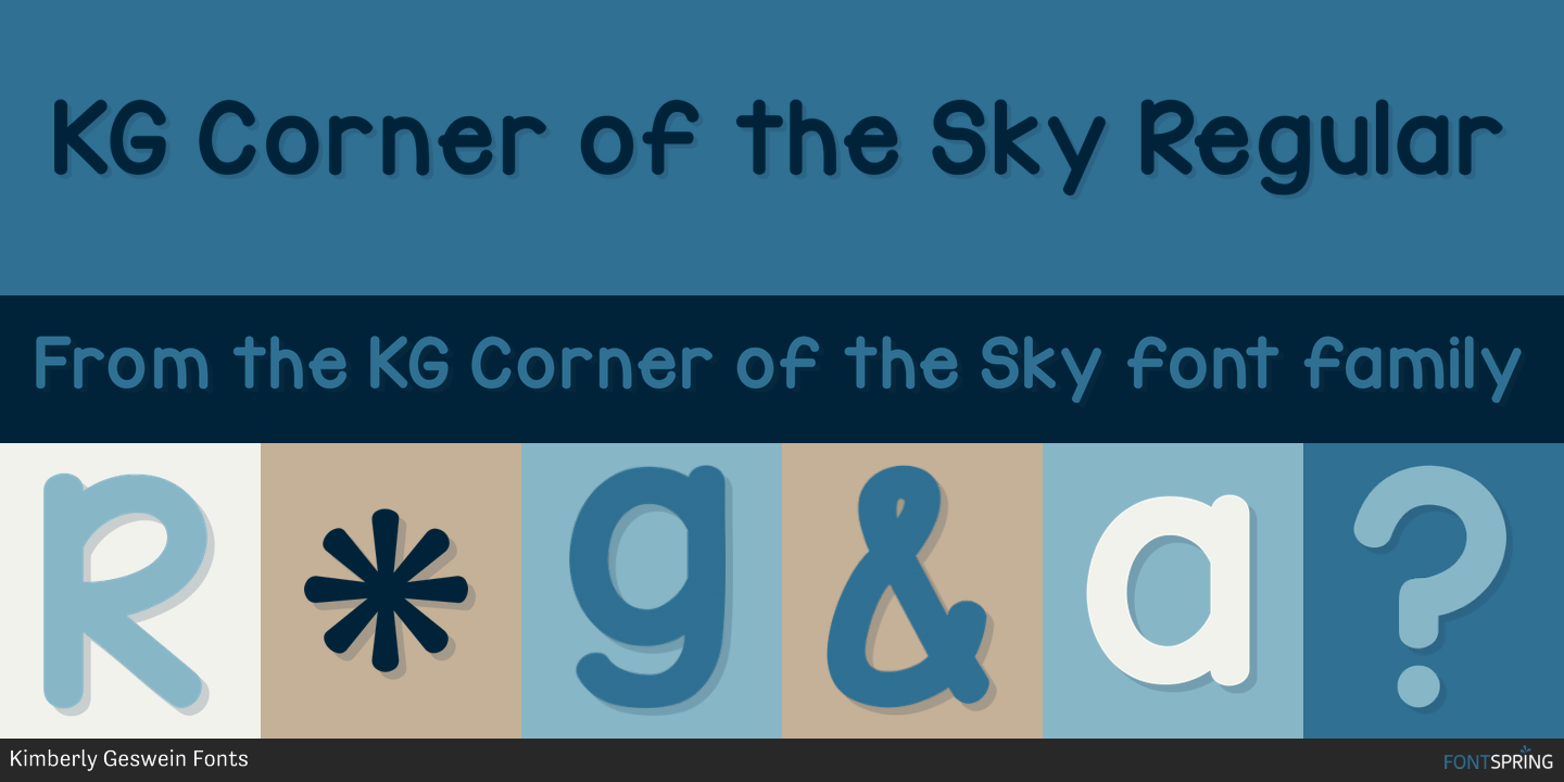 Fonts similar to KG Corner of the Sky