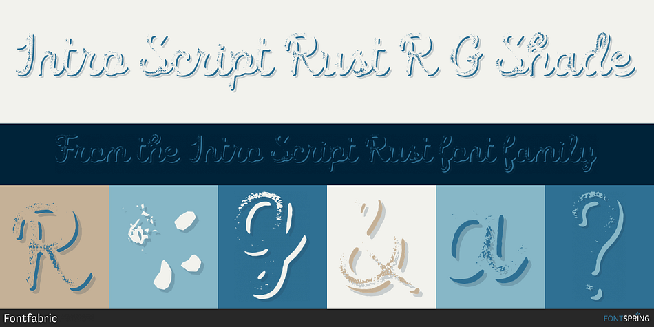 Intro Script Rust R G Shade Font