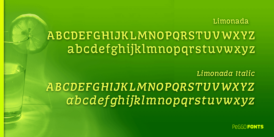 The font was designed with the citric concept in mind.