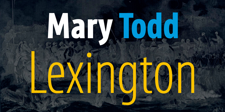 MaryTodd font family example.