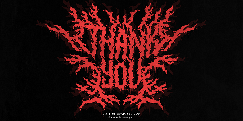 Hellfire Flames Font