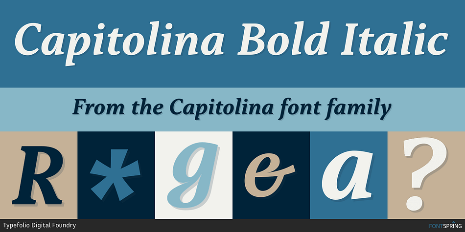 Capitolina Bold Italic Font