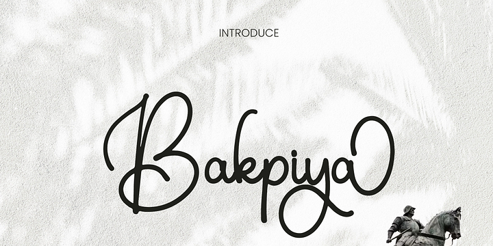 Bakpiya font family by Ayska