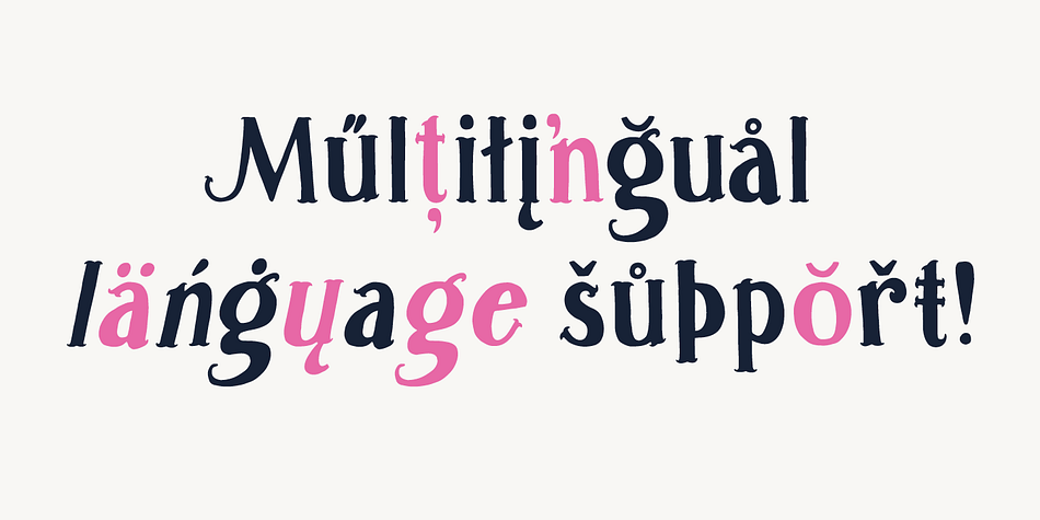 Emphasizing the favorited Caitiff font family.