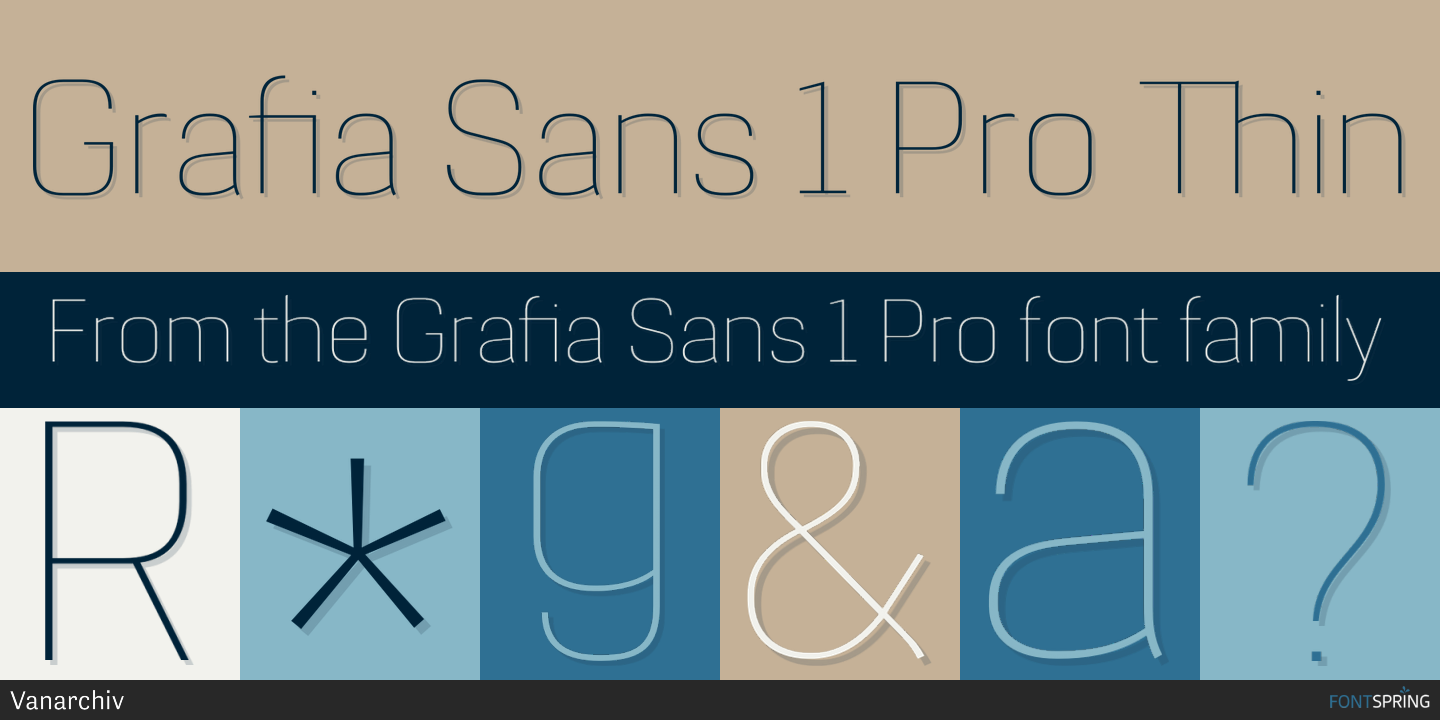 Fonts similar to Grafia Sans 1 Pro