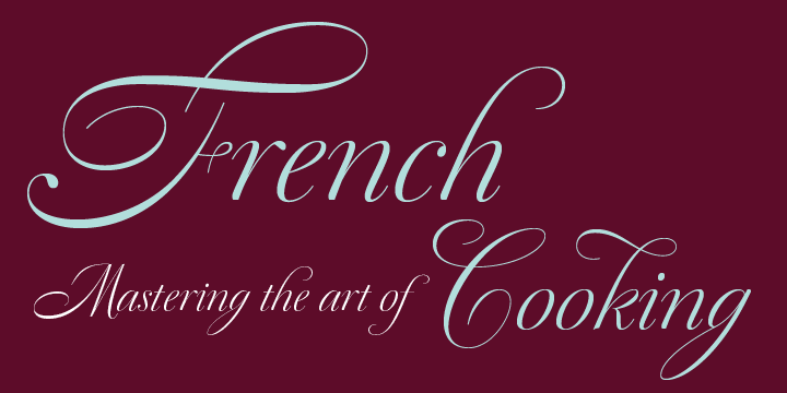Dulcinea is a script font  and was published by ReType.