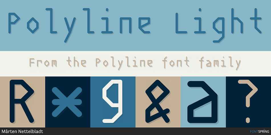 Polyline Light Font
